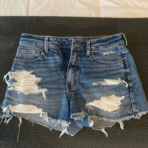 American Eagle high rise mom shorts